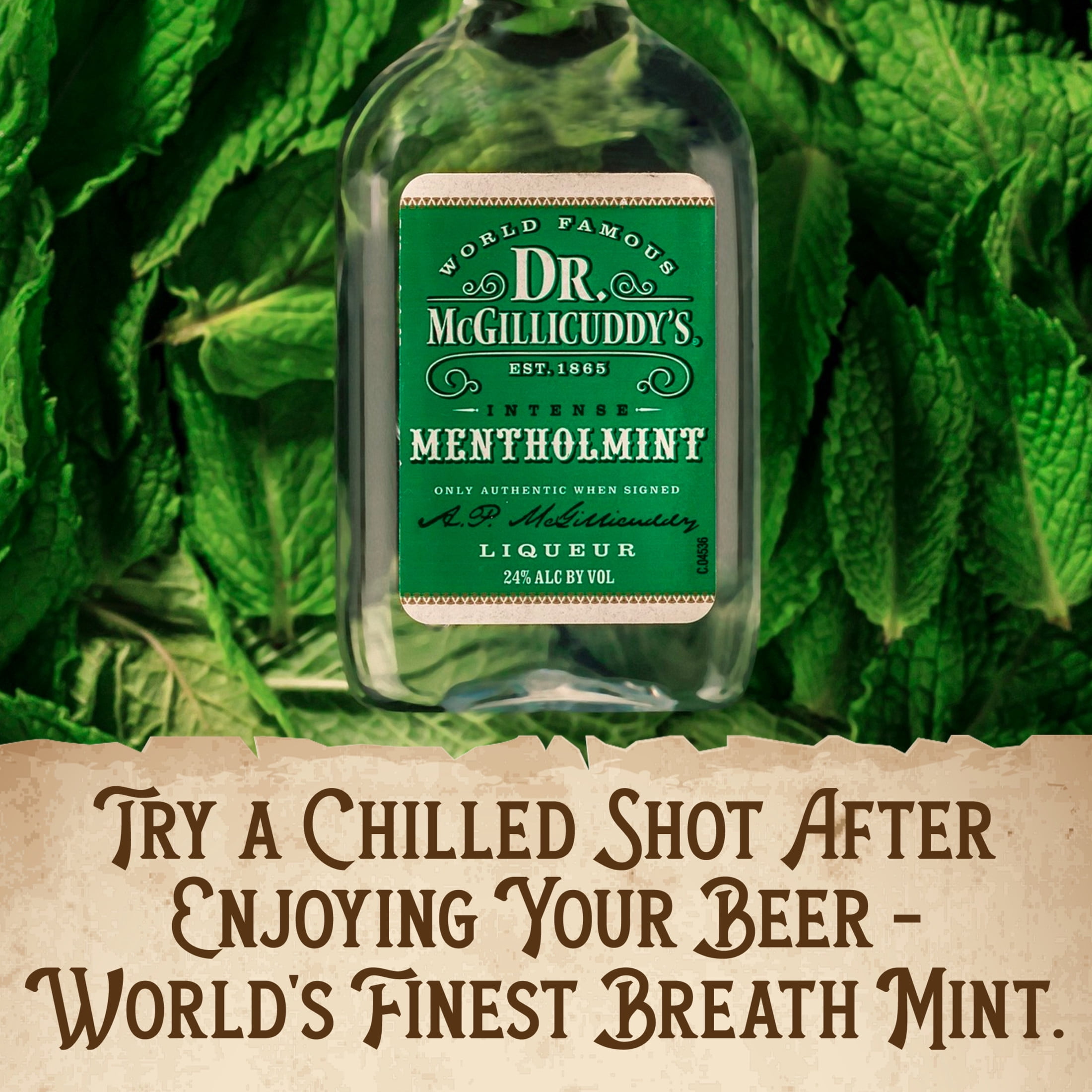 Dr. McGillicuddy's Mentholmint Liqueur, 50ml 48 Proof