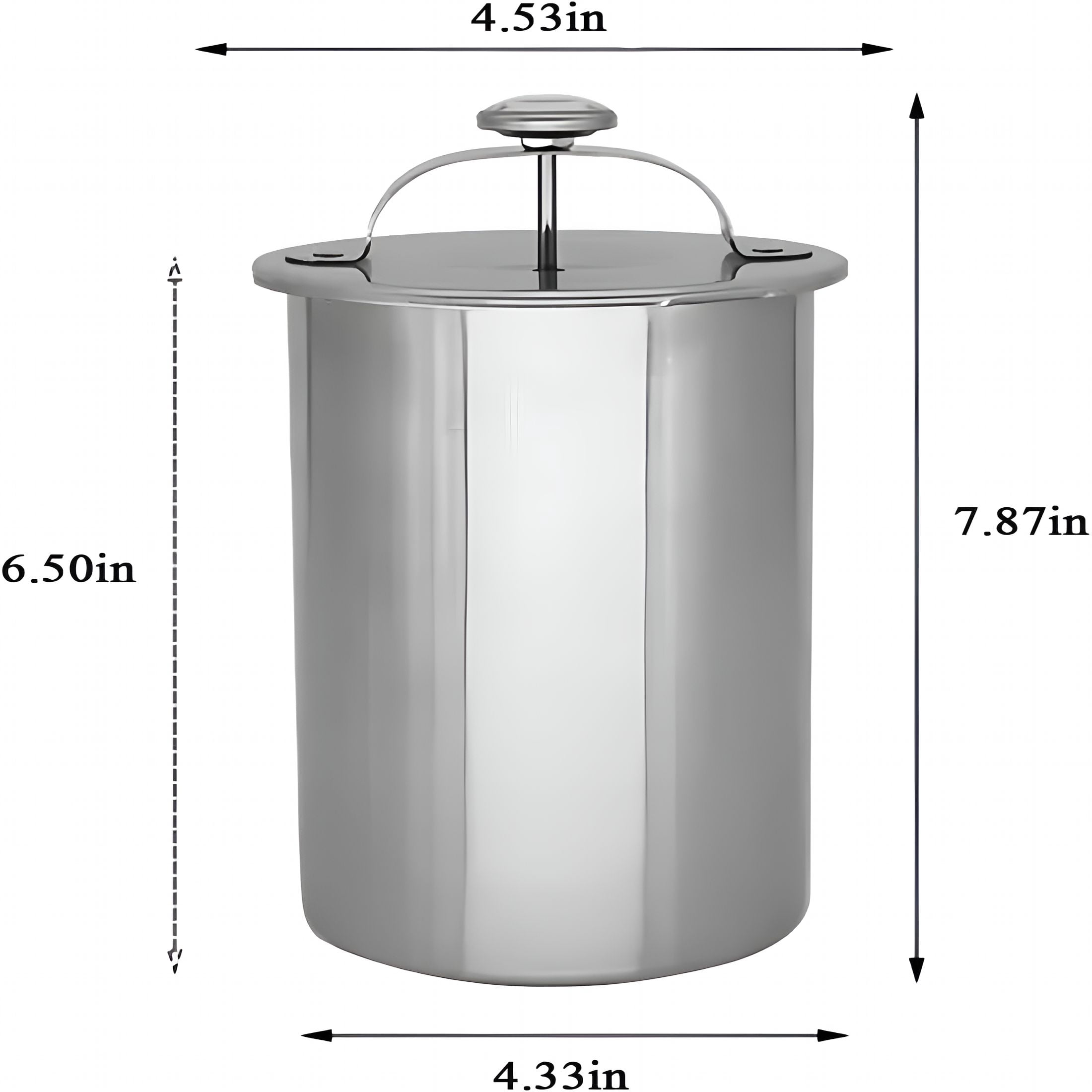 ACDANC Stainless Steel Deli Meat Press with Thermometer & Spring Mechanism, Homemade Ham Maker Lunch Meat Press for Healthy Home Cooking and Sandwiches