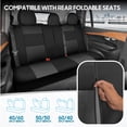thumbnail image 4 of Juego completo de fundas para asientos de coche BDK PolyPro, color carbón sobre negro, 4 of 9