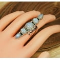 thumbnail image 4 of Rainbow Moonstone Ring, 925 Silver Rings, Bohemian Ring, Blue Fire Moonstone Ring, Handmade Jewelry, Moonstone Jewelry, Stackable Ring, June Birthstone, Engagement Rings, 4 of 4