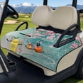 thumbnail image 3 of Whosucclay Cherry Blossom Hummingbird Print Club Car Seat Covers, 4 Pockets Quilted Golf Cart Seat Covers for EZGO 2-Person Seat Carts Portable, 3 of 9