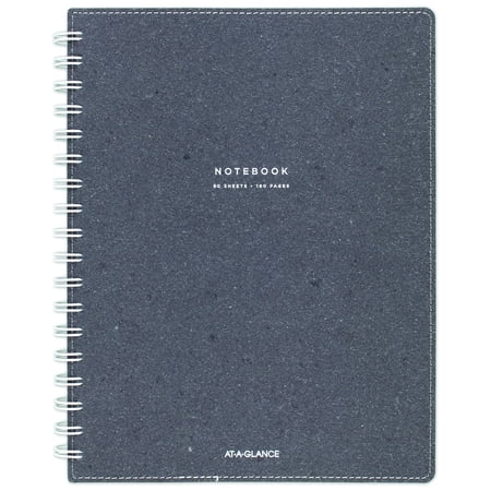 AT-A-GLANCE Signature Collection Twin Wire Notebook Ruled 80 Sheets 6 34 x 9 12