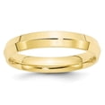 thumbnail image 1 of Solid 10k Yellow Gold 4mm Knife Edge Comfort Fit Plain Classic Wedding Band Ring Size 7, 1 of 4