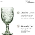 thumbnail image 2 of Juego de Copas de Vino Vintage Whole Housewares 6 copas de 8,5 oz color Verde, 2 of 6