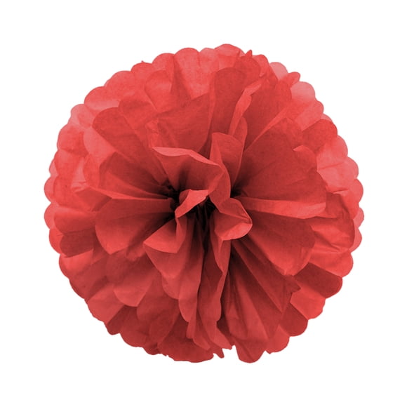 Inteprter 1 Uds. Conjunto de decoraciones de flores de papel rojo de 7,8 pulgadas para fiesta de cumpleaños pañuelos colgantes flores bolas de Kits de decoración para fiestas Rojo 10 pulgadas
