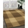 thumbnail image 3 of Ahgly Company Machine Washable Indoor Square Transitional Saddle Brown Area Rugs, 6' Square, 3 of 7