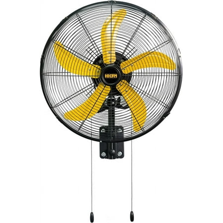 20" Oscillating Wall Fan, 4800 CFM High Velocity Industrial Wall Mounted Heavy Duty Shop Fans with 3 Speed Settings 80° Oscillation for Commercial Garage Warehouse workshops Factory