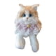 thumbnail image 1 of Ragdoll Cat Animal relleno cómodo, cómodo, de gatos suaves, juguete para niños regalos Bufanda rosa de gato, 1 of 9
