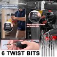 thumbnail image 3 of 21V Cordless Power Drill Set, Electric Power Drill 24Pcs with 2 Lithium-ion Battery and Charger, 2-Speed Transmission For Screwdriving And Drilling,Black, 3 of 12