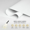 thumbnail image 5 of Boolegon Blackout Roller Shades for Windows,Cordless,Linen Fabric,Roller Blinds,Thermal Insulated Fabric UV Protection,Window Shades for Home,Office,Bedroom,Door, Blackout-White, 36"W x 72"H, 5 of 7