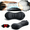 Dark Gray, variant on TripleHBB Triple Fusion Back Massager,3-in-1 Heat Vibration & Electric Traction Lumbar Support Pillow for Lower Back,Neck & Shoulders