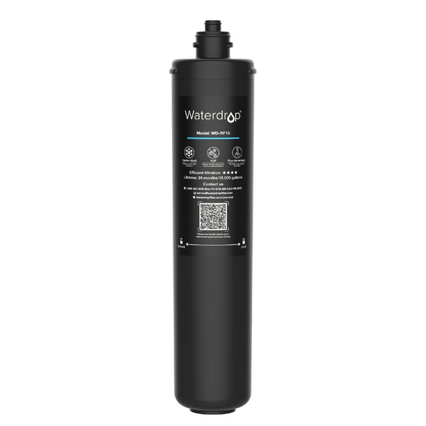 Waterdrop WDRF15 Under Sink Water Filter, Replacement 15UA Under