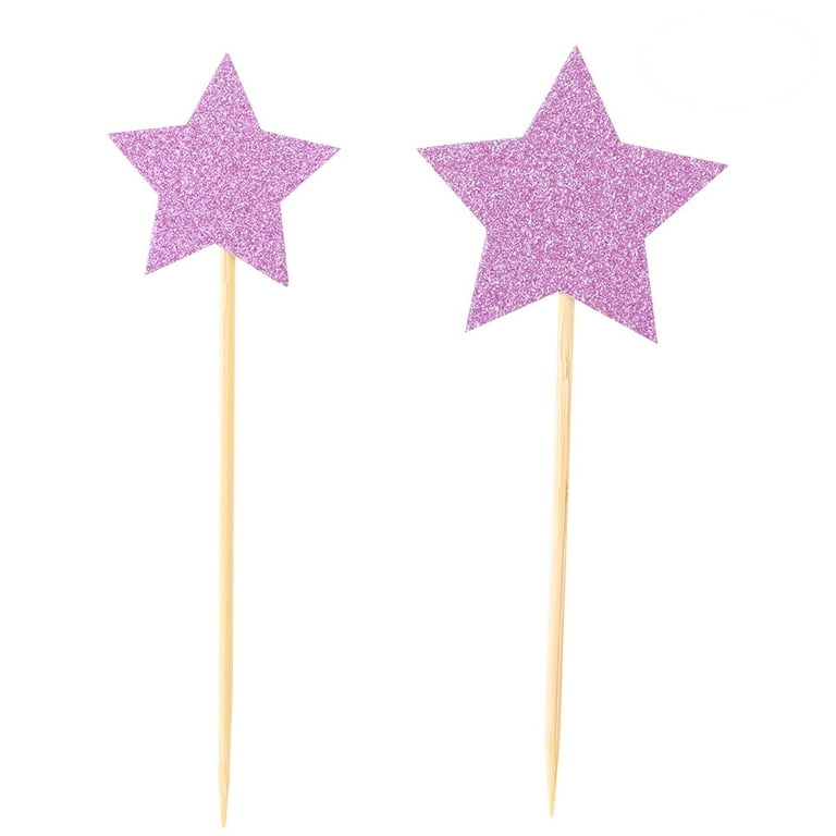 Gold Star Cake Decorations