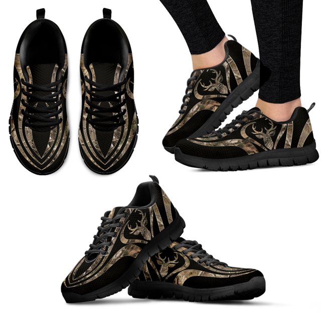 Zapatos ligeros con cordones y estampado de astas para exteriores, cómodos y transpirables, con plataforma, informales, para verano