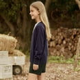 thumbnail image 6 of Kids Cardigan Jacket Boy Girl Buttons Soft Knitted Sweaters Button Down Knit Jackets Dark Blue 2-3 Years, 6 of 6