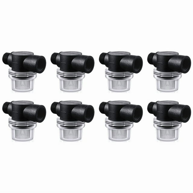 8X Water Pump Strainer Filter, RV Replacement 1/2 Inch Twist-on Pipe Strainer Compatible with or Pumps