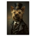 thumbnail image 3 of Norwich Terrier Dog Canvas Painting Canvas Art Prints Bathroom Artwork for Wall Living Room Bedroom Bathroom Wall Art Framed Art Wall Decor Wood Wall Hanging Art, 3 of 6