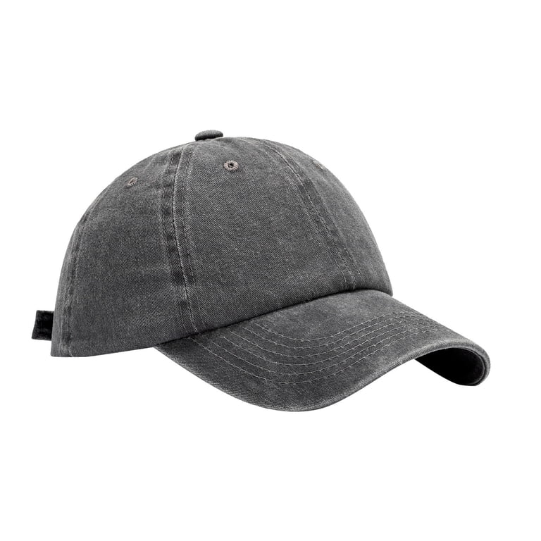 Baseball Cap Grey(Washed) Golf Dad Hat Men Women Plain Cap Amazon.com: CSGJMYGS White and Gray Baseball Cap Washed  main image 2