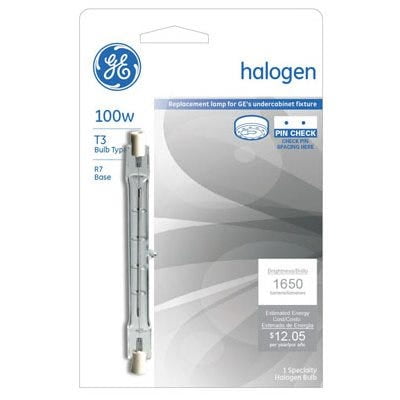 

GE Quartz Halogen Lamp Double Ended T3 100-Watts 5 Pack