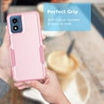 thumbnail image 6 of Taxfox Shockproof Silicone Bumper Cell Phone Case for Motorola Moto G Play, Pink, 6 of 14