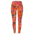 thumbnail image 3 of ZGRBOU Trendy Printed Leggings for Women High Waist Tummy Control Yoga Pants Gothic Stretch Sports Running Pants, 3 of 4