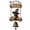 B, variant on Halloween Porch Decor Vintage Halloween Decor, Swinging Ghost Door Bell Ornament with Heavy-Duty Metal Chains Witch Hat for Front Porch, Doorway, Garden, Spooky Home Decor