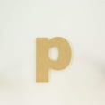 thumbnail image 2 of Package of 1, 16 Inch X 3/4" Thickness MDF Letter p in The Arial Font, Thick, Lower Case for Art & Craft Project, Made in USA, 2 of 4