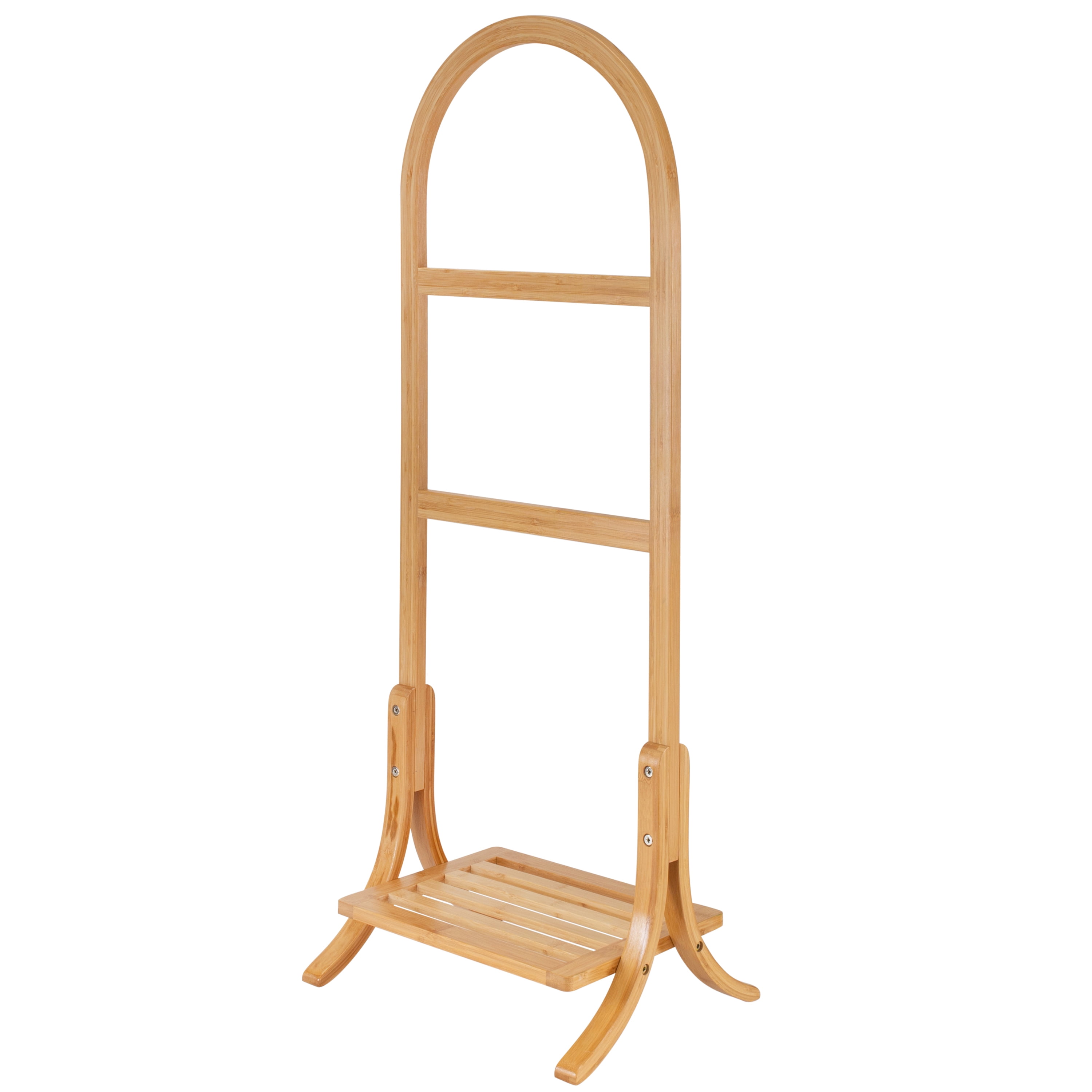 Organize It All Bamboo Standing Towel Rack