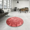 thumbnail image 4 of Ahgly Company Machine Washable Indoor Rectangle Transitional Red Area Rugs, 7' x 9', 4 of 7