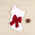 thumbnail image 7 of Mini Christmas Stocking Ornaments Small Velvet Christmas Socks with Bow Xmas Tree Hanging Decor for Holiday Party Home Fireplace Mantel Decoration, Set of 1 Miniature Stocking, 7.1 X 5.5 In, 7 of 7