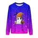 thumbnail image 4 of Heisall Womens Hoodies Halloween-themed Sparkling Print Round Neck Long Sleeve Fleece-lined Casual Sporty Fashion Sweatshirts, 4 of 9