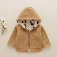 thumbnail image 2 of Vedolay Casual Tops for Girl Girls Puffer Coat Warm Cotton Winter Hooded Waterproof Jacket,Khaki 2-3 Years, 2 of 5