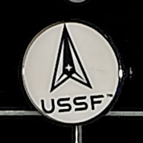 United States Space Force Pin (Hat or Lapel), 3/4"D, By Mitchell Proffitt Comp.