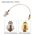 thumbnail image 2 of Cable coaxial RF RG-316 Hembra RP-TNC a Hembra SMA-KY 20cm Unique Bargains cables coaxiales rg 316u, 2 of 5