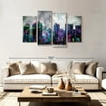 thumbnail image 2 of Elephant Stock Graffiti Overcast New York Wall Art - Horizontal Multi Panel Canvas - Living Room Wall Decor - City Multi Panel - Gray And White Decor - 75" x 48", 2 of 4