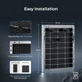 thumbnail image 5 of Renogy Bifacial 115 Watt 12 Volt Solar Panel Monocrystalline Rigid High-Efficiency PV Module Power Charger for RV Marine Rooftop Farm Battery and Other Off-Grid Applications, 5 of 9
