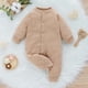 thumbnail image 2 of Ropa Para Niñas Pequeñas, Conjunto De Mono Para Niños Pequeños, Otoño Invierno, Forro Polar De Manga Larga Para Mantener El Calor, Mono Caqui Odeerbi  LM103-1831, 2 of 8