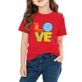 thumbnail image 4 of TaTaai School Season Cute Print Short Sleeve T-Shirt, Valentine's Day Casual Top, Unisex All Season Graphic Tee Gift, 4 of 8