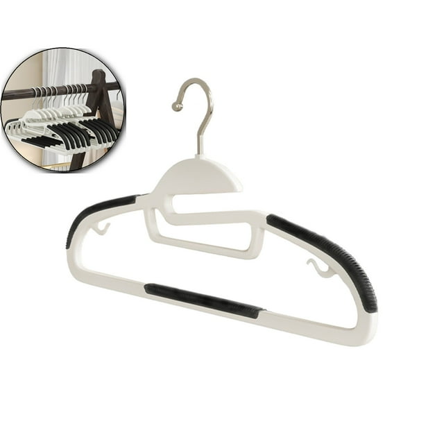 Dvruxg Household Corner Drying Rack, Fish Mouth Opening Clothes Hangers, Multi-functional Avoid Slip Clothes Hanger for Closet Organization