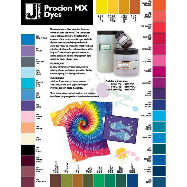 Jacquard Procion MX Dye Set