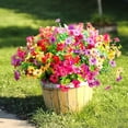 thumbnail image 2 of Scidweet 12 Bundles Artificial Flowers Outdoor, Fake Faux Silk Flowers for Outside Patio Porch Garden Yard Home Decor, Multicolor, 2 of 10