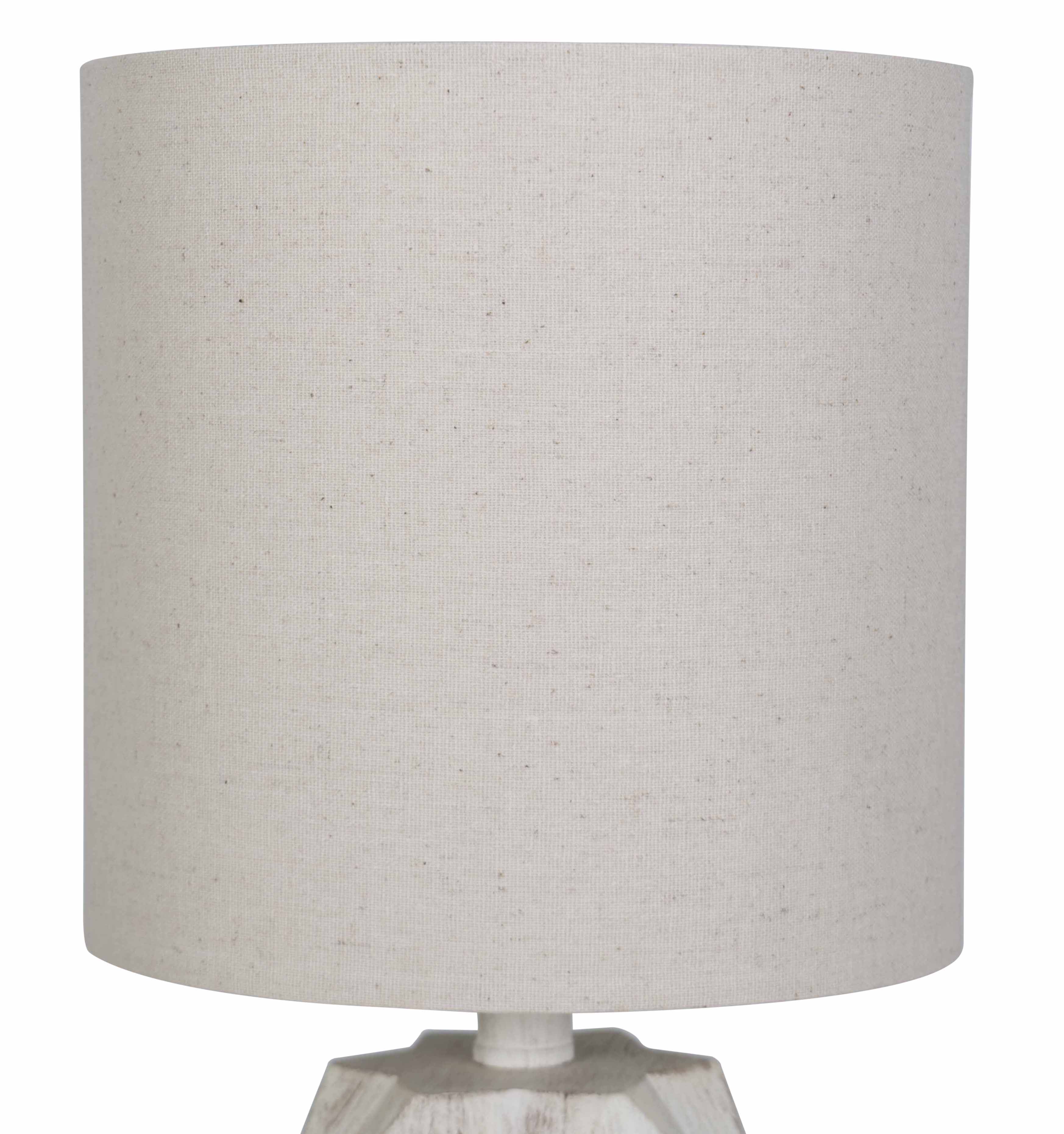 Better Homes & Gardens White Wash Faceted Faux Wood Table Lamp - image 5 of 10