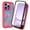 Pink, variant on iPhone 14 Pro Max Case with Built in Screen Protector,Dteck Full-Body Shockproof Rubber Hybrid Protection Crystal Clear PC Back Protective Phone Case Cover for iPhone 14 Pro Max,Black