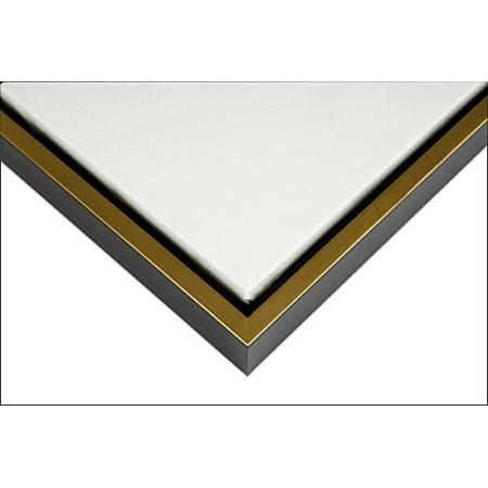 Floater Frame Picture Frame - Illusions Solid Wood Floater Frame for 3/4 Inch Canvas 16X20 - Black & Gold, Floater Frames are the preferred way to frame canvas paintings. Each frame is.., By Creative Mark