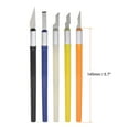 thumbnail image 2 of Uxcell 1set (10 Packs) Art Craft Knife Kit 5 Types Blades Hobby Exacto Knife Set with Plastic Box, 2 of 6