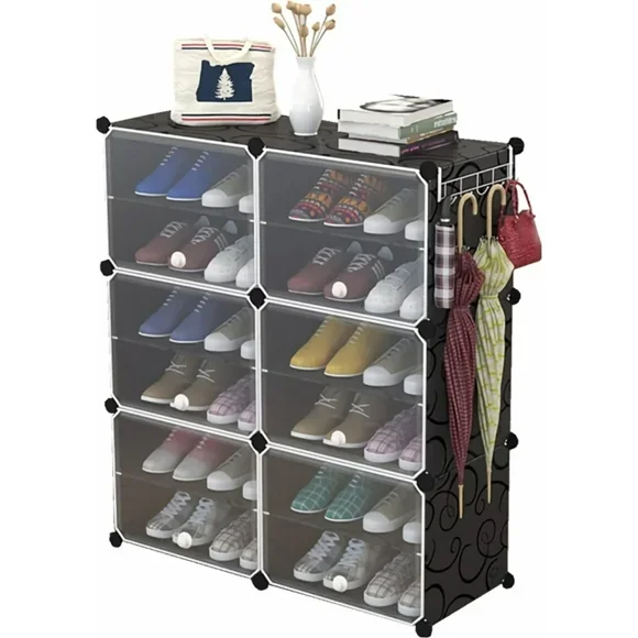 Zapatera Organizador Apilable Practiksa para 24 pares Anti Polvo Con puertas
