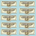 thumbnail image 2 of 10 Switch Plate Tags SHELF Name Signs Labels Lacquered Brass Traditional Engraved Wall Light Switch Cover Labels | Renovators Supply, 2 of 2
