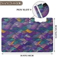 thumbnail image 3 of FORMRS A4 Clipboard Folder with Pen Holder Horizontal Foldable School Office Binder, Purple Waves Pattern, 3 of 9
