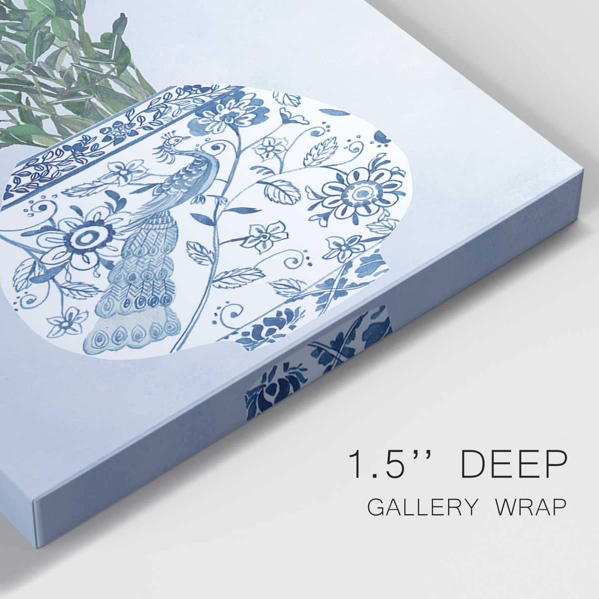 Moonlight Vase I Premium Gallery Wrapped Canvas - Ready to Hang - 8 x 12 Each