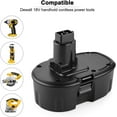 Dewalt 18V XRP 2 Pack Replacement Batteries + DC9310 Charger for 18Volt